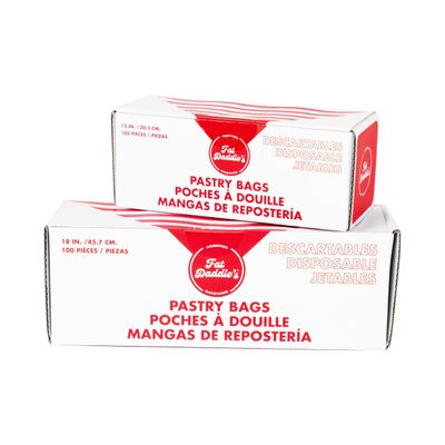 Fat Daddios 12in Disposable Pastry Bags 10pc