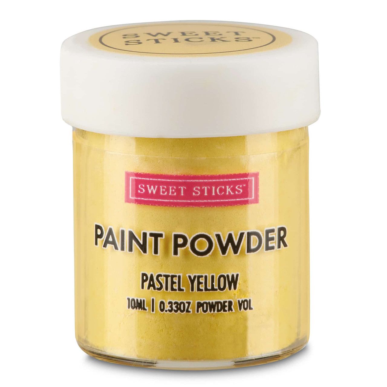 Sweet Sticks Edible Pastel Yellow Paint Powder