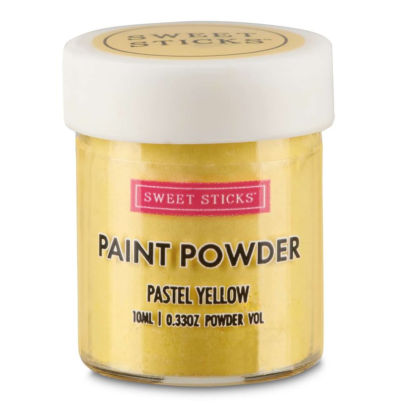 Sweet Sticks Edible Pastel Yellow Paint Powder