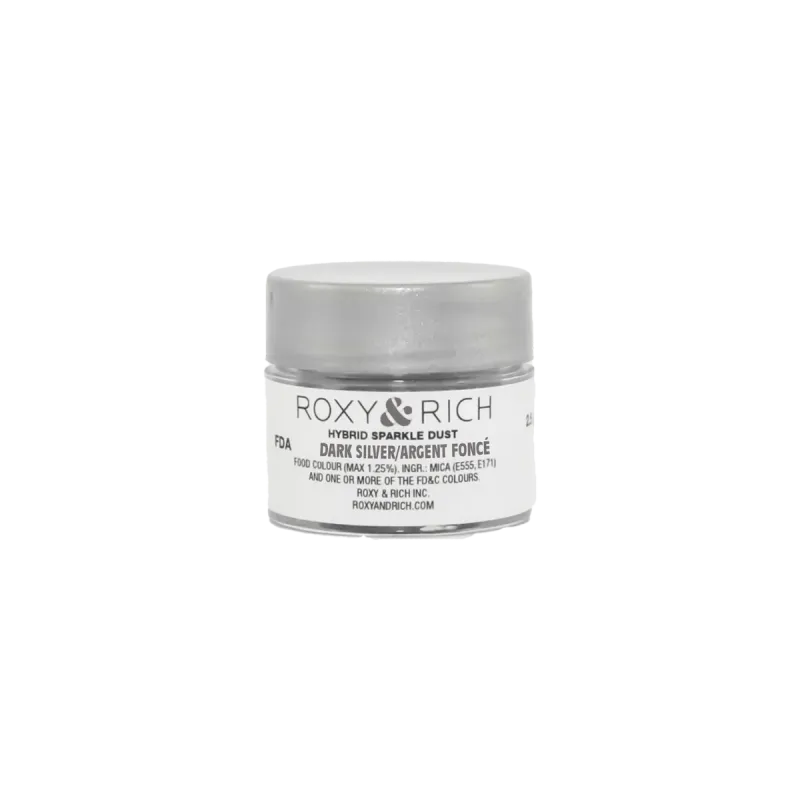 Roxy &amp; Rich Dark Silver Hybrid Sparkle Dust 2.5g