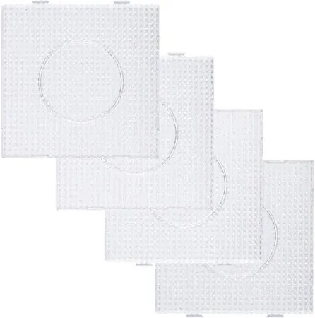 PMO 5mm Fuse Bead Pegboards Transparent Plastic