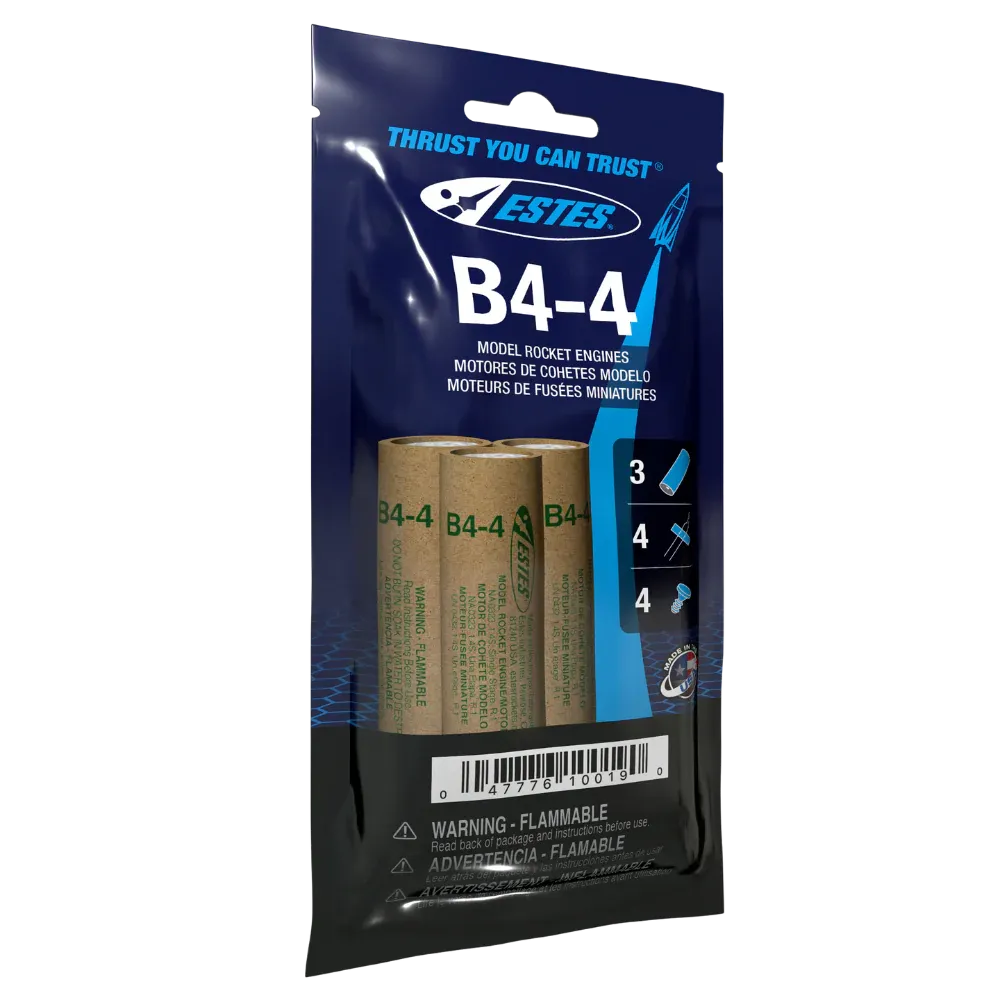 Estes B4-4 Model Rocket Engines (3) (BAG)