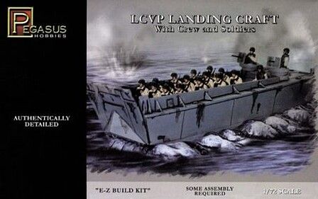 Pegasus Hobbies 1/72 LCVP Landing Craft with Soldiers