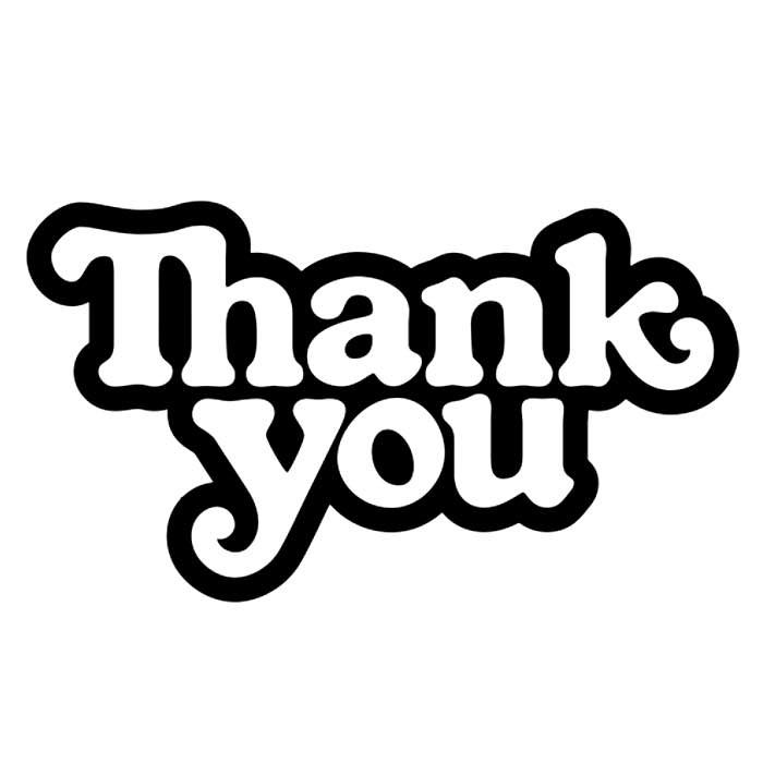 Thank You Frames Sticker Single