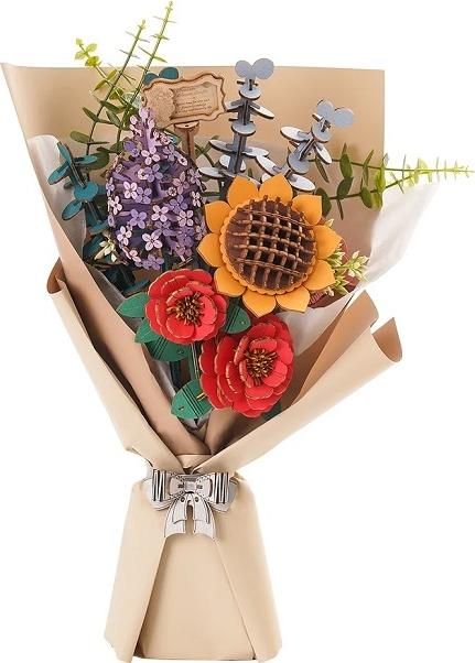 Robotime 3D Wooden Puzzles Rowood Flower Bouquet 581 piece
