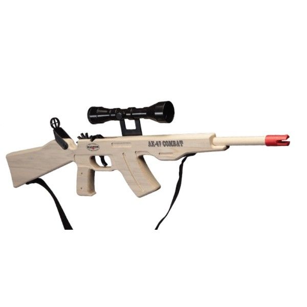 Magnum  Jr. AK-47 Combat Rifle With Scope And Sling Yellow Ammo