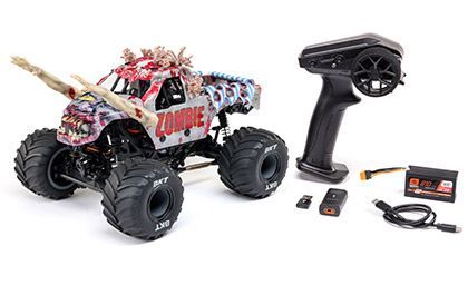 Losi 1/18 Mini LMT Zombie RTR - Battery / Charger Included - Red