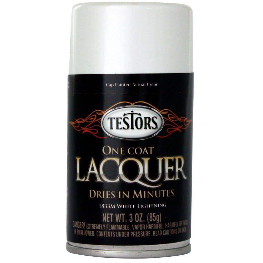 Testors Lacquer Spray White Lightning 3oz