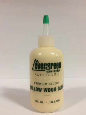 Evergreen Scale Models Yellow Wood Glue 4oz