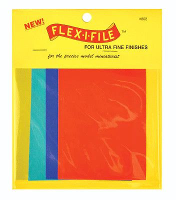 Flex-I-File Wet or Dry Ultra Fine Finish 1000/1500/6000/10000 Grit 2 per 8pc