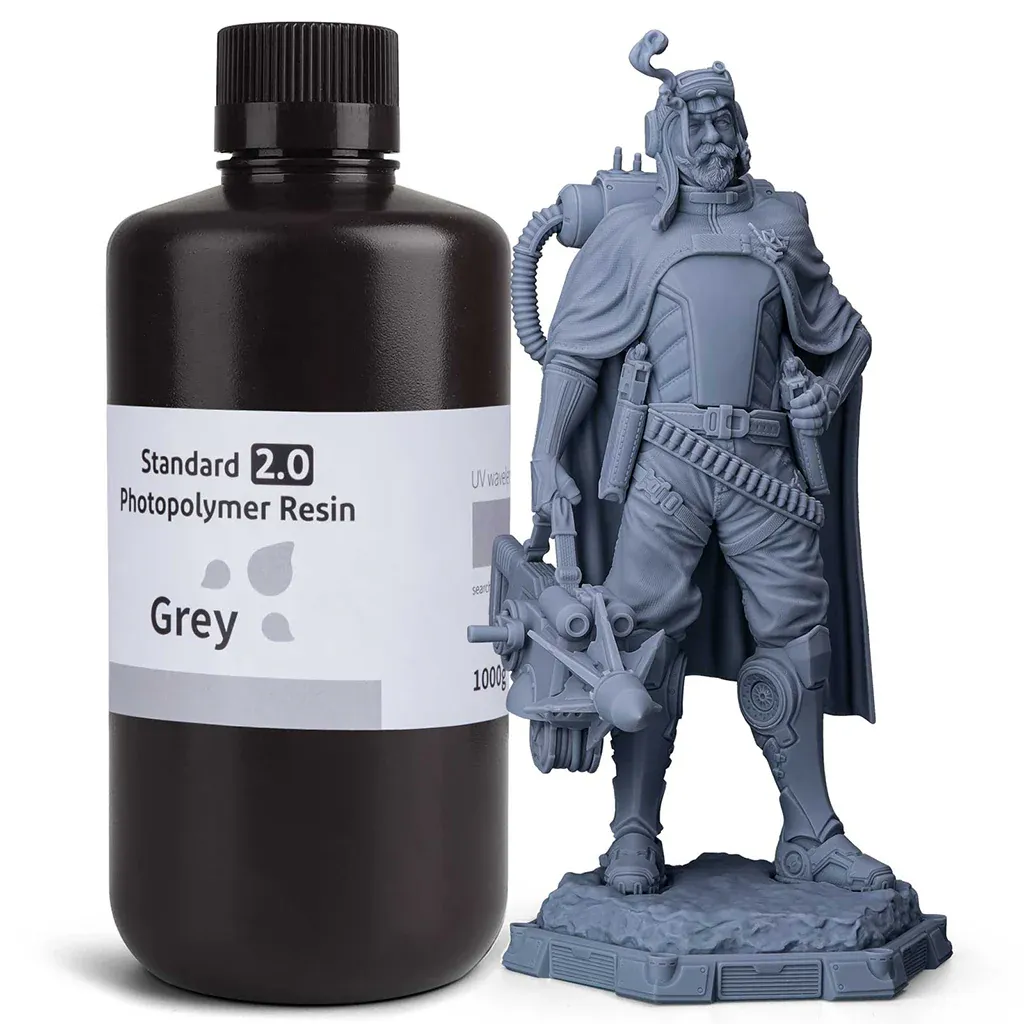 ELEGOO Standard Resin 2.0 (1kg), Color: Grey