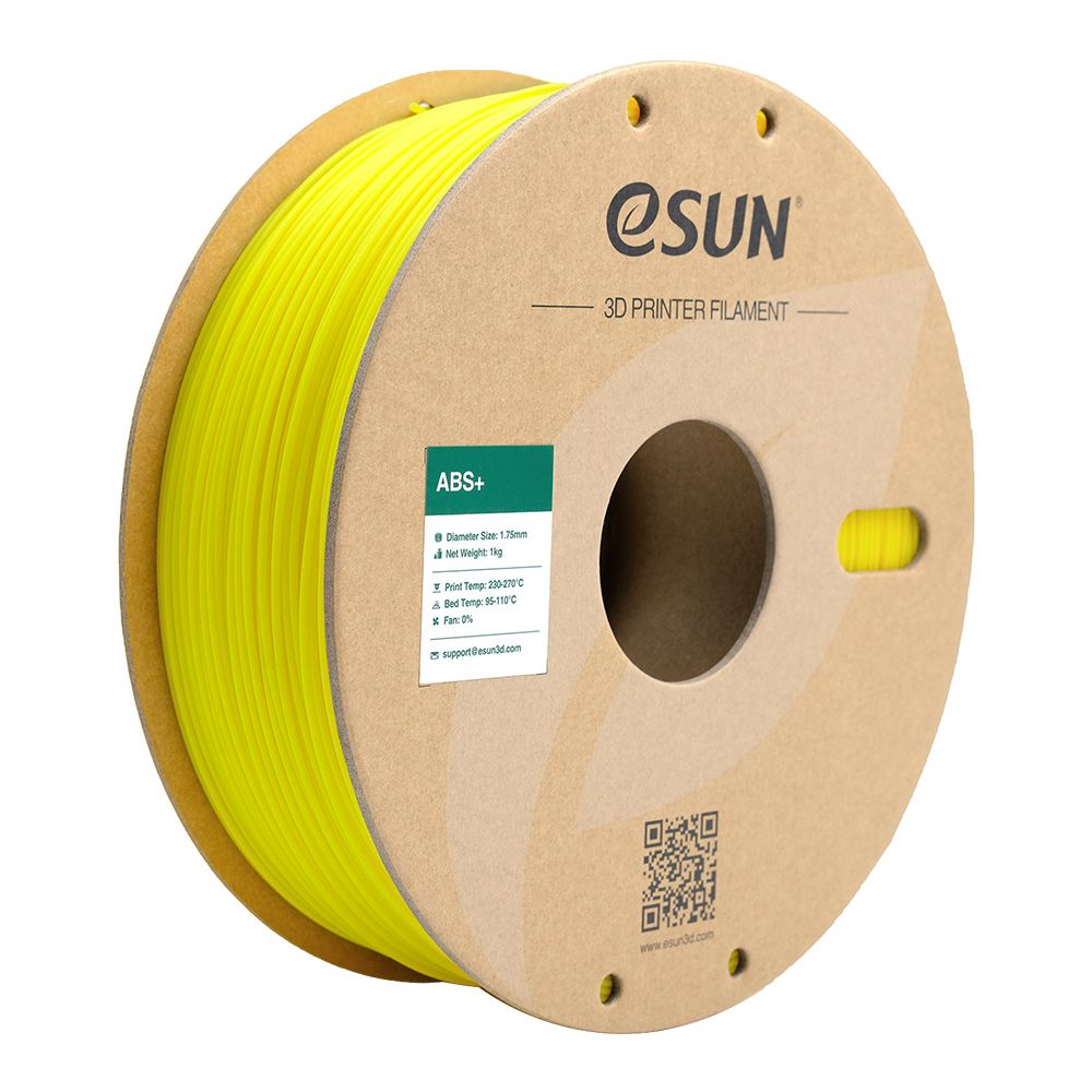 eSun ABS+ Filament (1kg), Color: Yellow