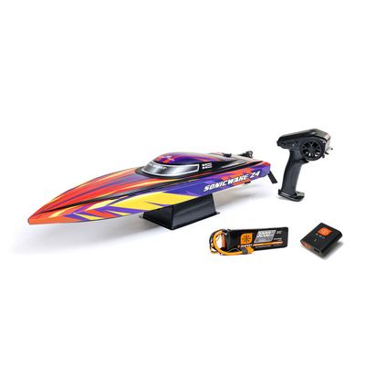 Pro Boat 24in Sonicwake Self-Right BLX Deep-V RTR B&amp;C Included Red