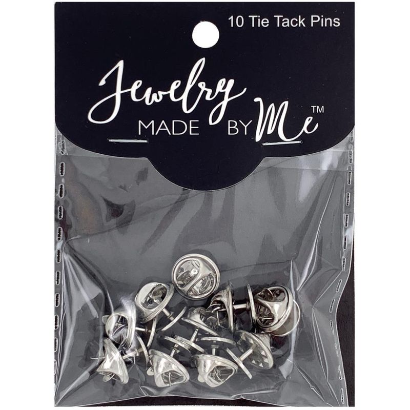 Jewelry Made By Me Tie Tack Pin Back 10/Pkg