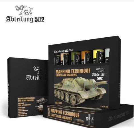 Abteilung Mapping Technique Lights And Shadows Oil Set