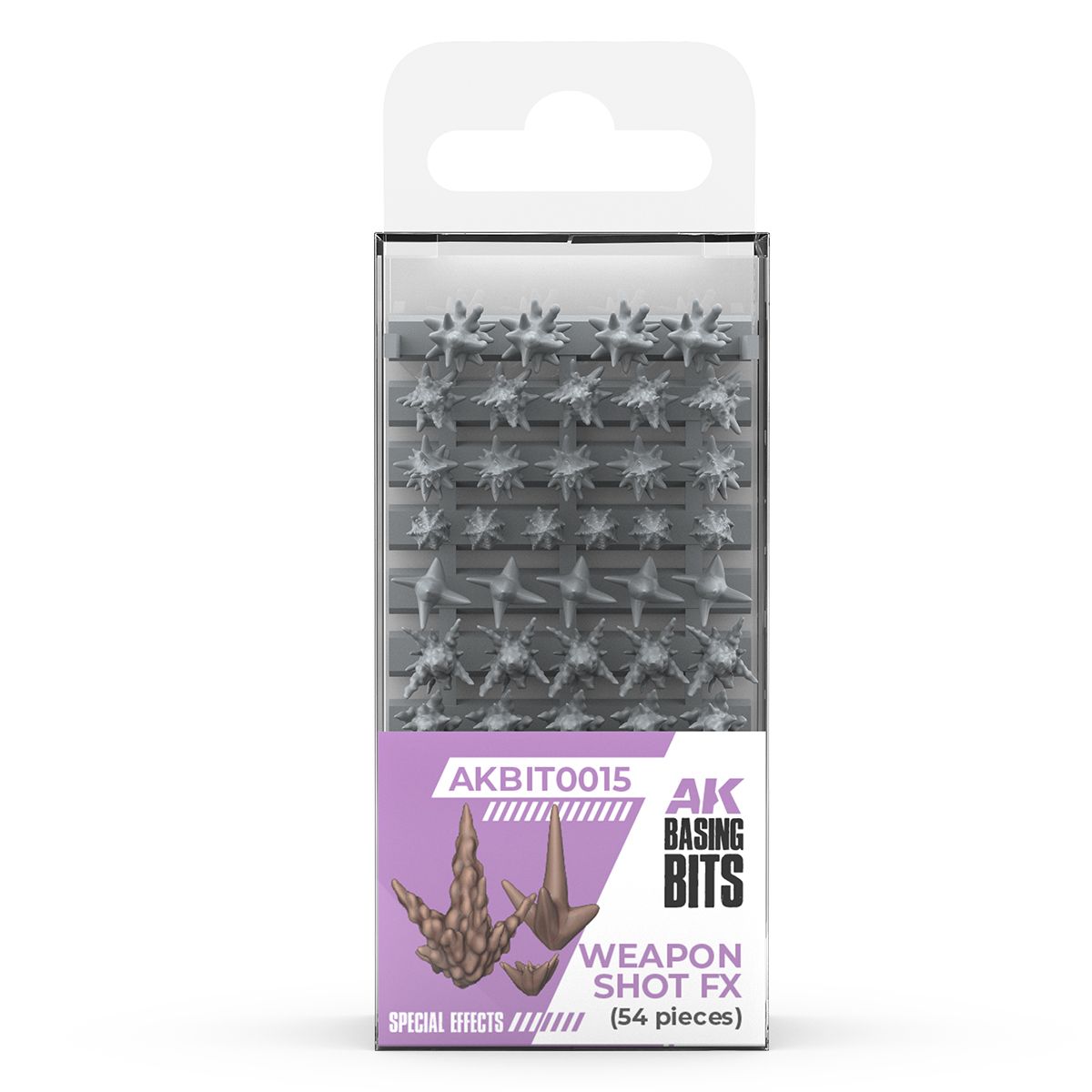 AK Interactive Weapons Shot FX Basing Bits 54pc