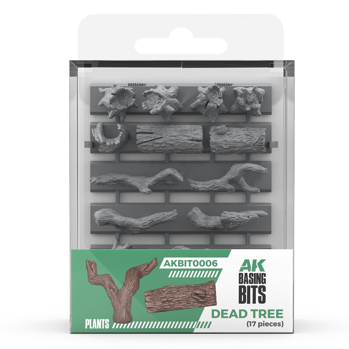 AK Interactive Dead Tree Basing Basing Bits 17pc