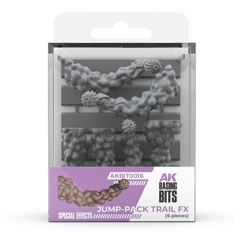 AK Interactive JumpPack Trail FX Basing Bits 6pc