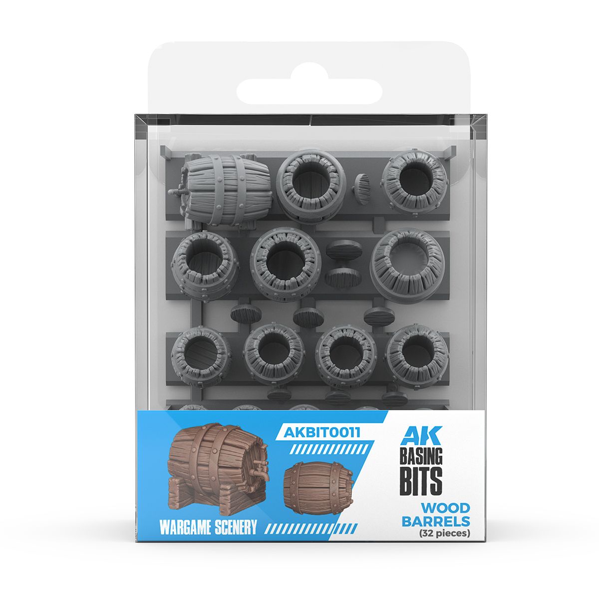 AK Interactive Wood Barrels Basing Bits 32pc