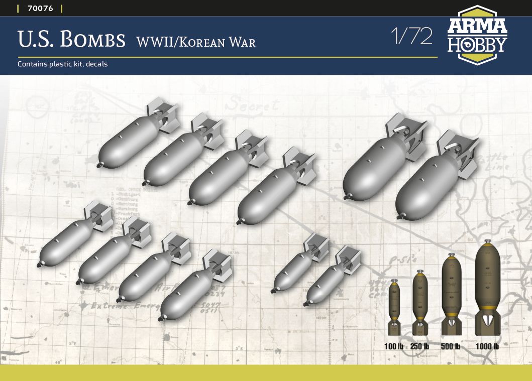 Arma Hobby 1/72 US Bombs WW2