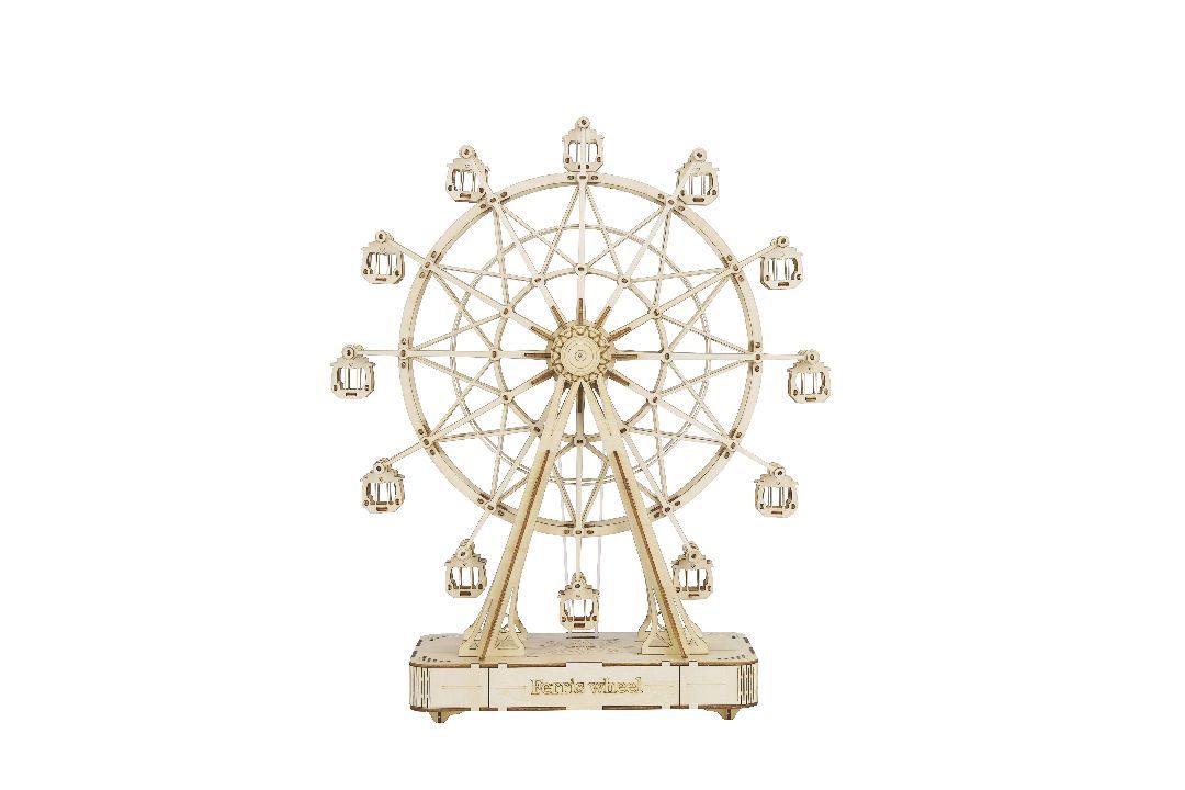 Robotime Rolife 3D Wooden Puzzle Ferris Wheel Music Box 232 piece
