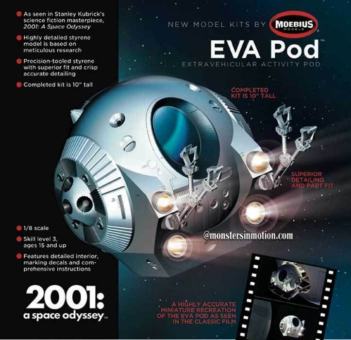 Moebius 2001 Space Odyssey EVA Pod 1/8 Model Kit