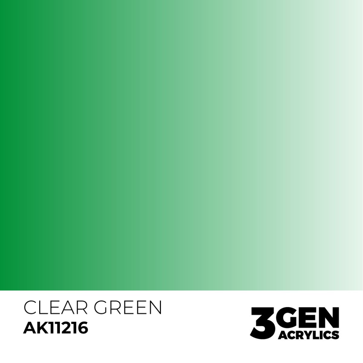AK Interactive 3G Acrylic Clear Green 17ml