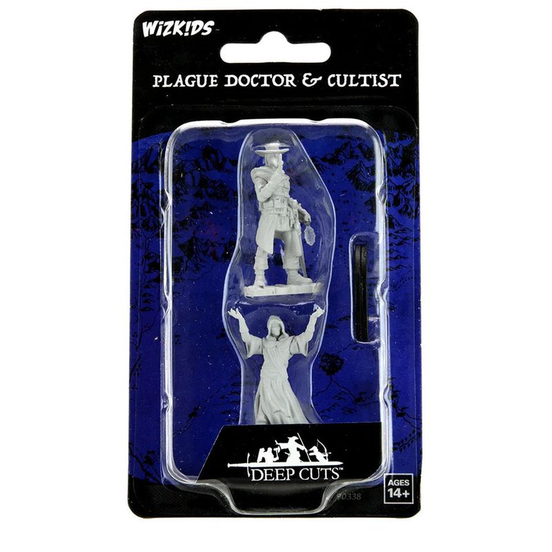 WizKids Deep Cuts Miniatures: Wave 15: Plague Doctor &amp; Cultist