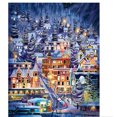 Cobble Hill Ski Town 500 piece