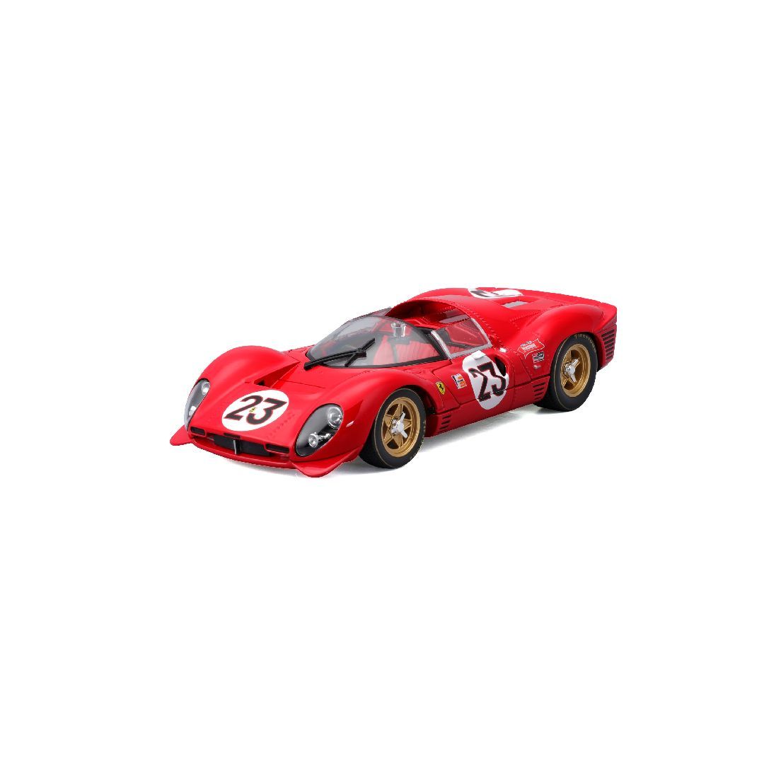 Bburago 1/24 1967 Racing Ferrari 330 P4 Daytona Red #23