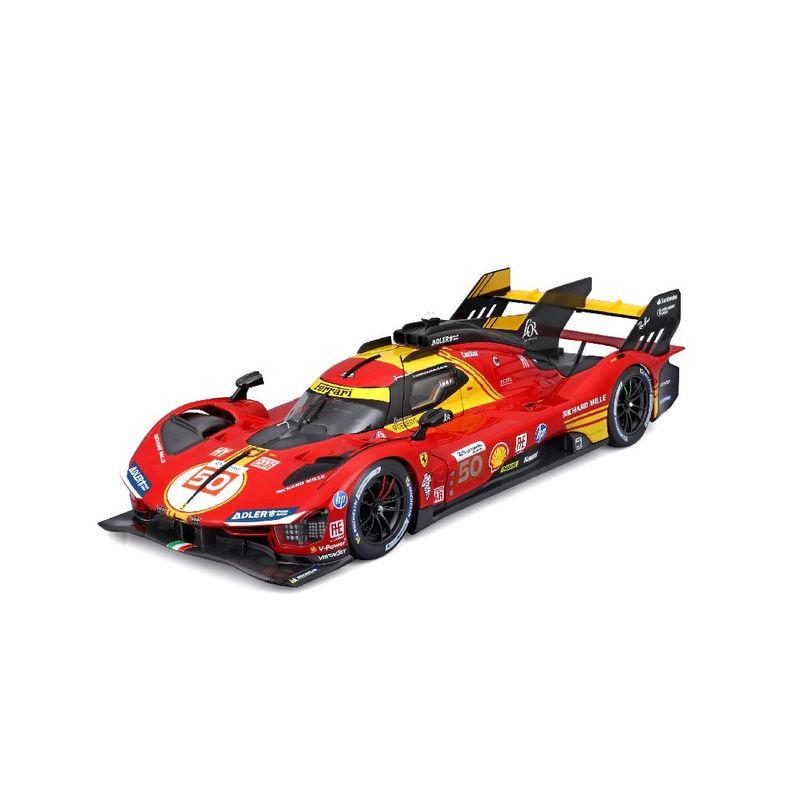 Bburago 1/18 2024 Racing Ferrari 499P 24HLM Red #50