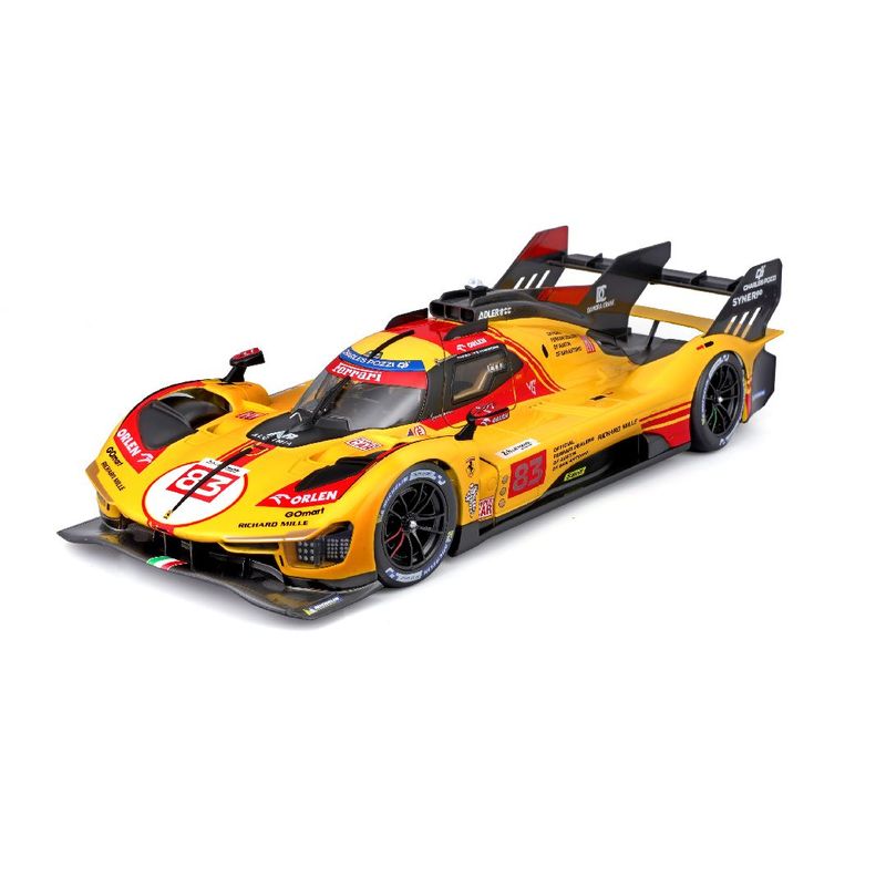 Bburago 1/18 2024 Racing Ferrari 499P 24HLM Yellow #83