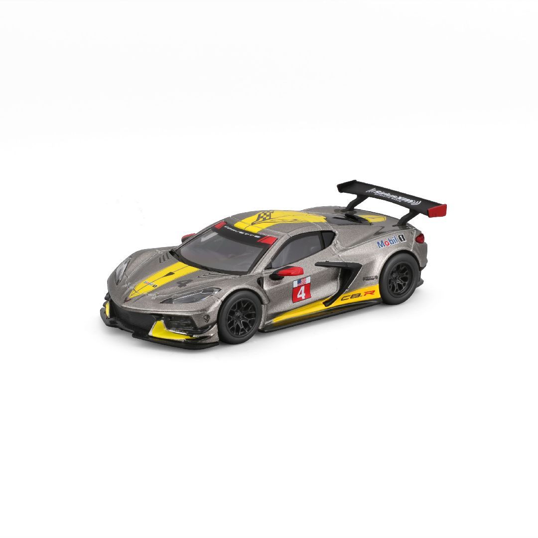 Bburago 1/43 Race 2020 Chevrolet Corvette C8R Yellow/Grey