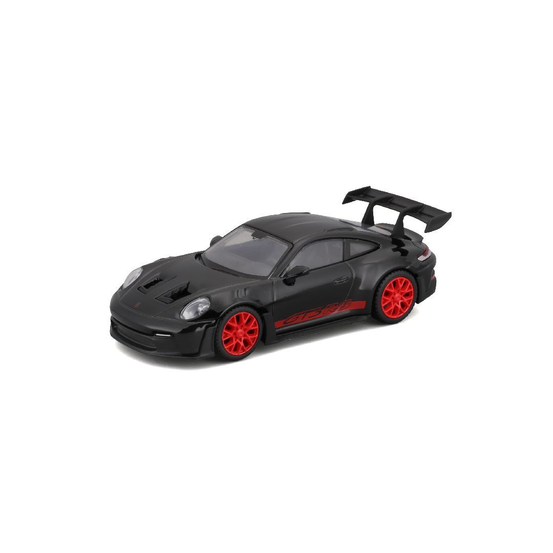 Bburago 1/43 Race Porsche 911 GT3 RS Black with Red Text
