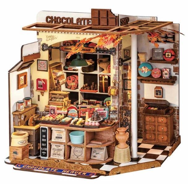 Robotime Rolife Henry&#39;s Chocolate DIY Miniature House Kit