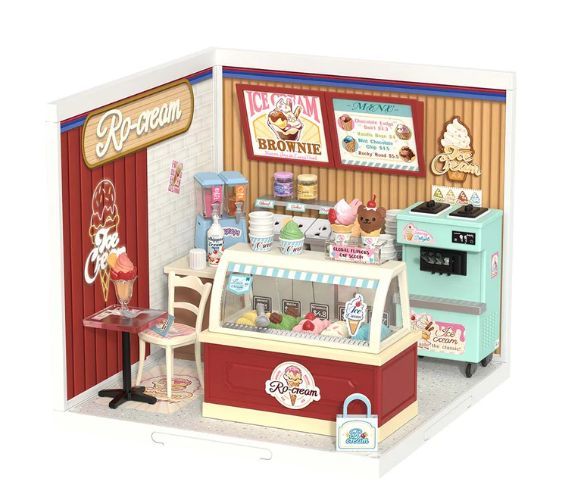 Robotime Rolife Flavorful Ice Cream DIY Plastic Miniature House