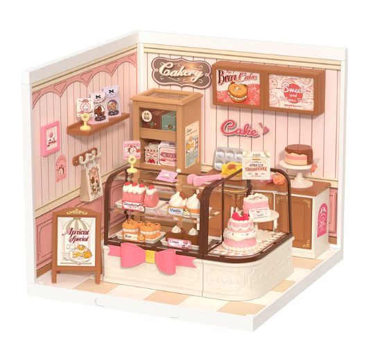 Robotime Rolife Tasty Cake Shop DIY Plastic Miniature House