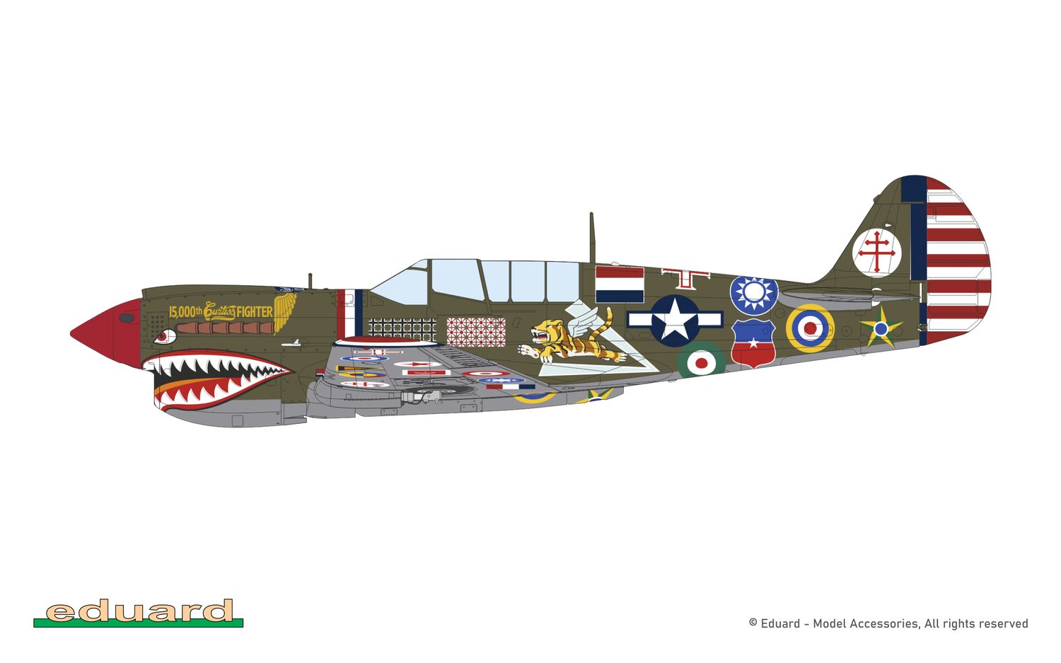Eduard Model 1/48 P-40N Warhawk 15000th