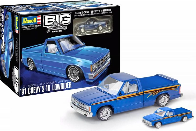 Revell 1/25 1991 Chevy S-10 Lowrider Spec Ed w/ 1/64 Diecast