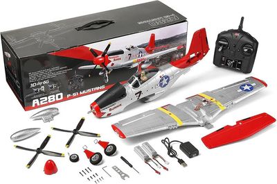 RC Pro Brushless Mustang P-51 R/C airplane 3D/6G