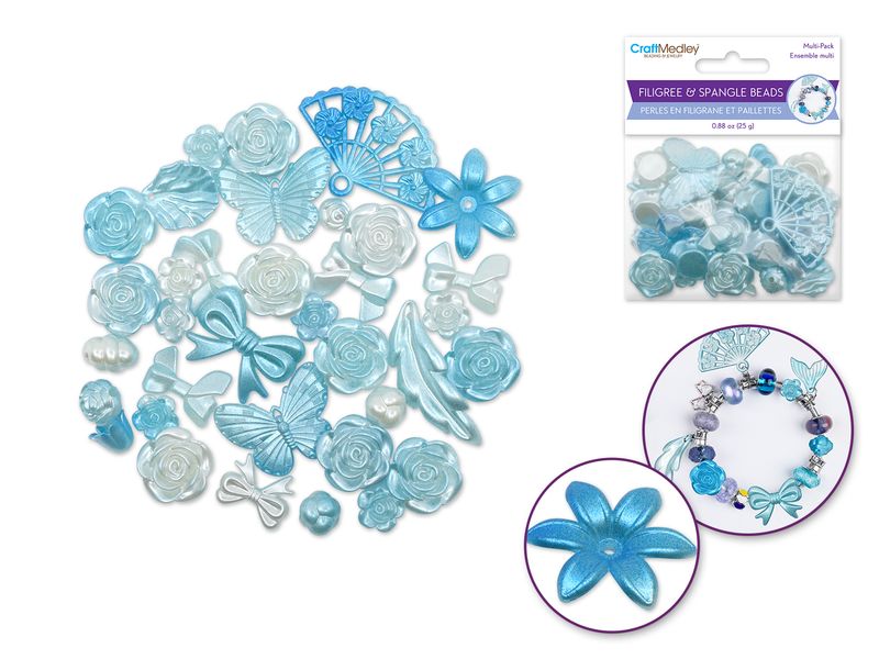 CraftMedley Filigree and Spangles Ocean Medley Mix 25g