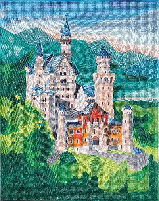Craft Buddy Crystal Art Neuschwanstein Castle Large Mounted Kit