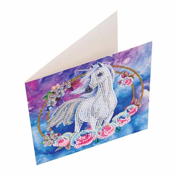 Craft Buddy Unicorn Garland Crystal Art Card Kit