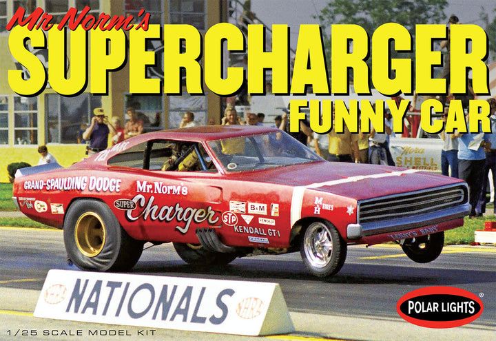 Polar Lights 1/25 1969 Dodge Charger Funny Car Mr Norms Supercharger