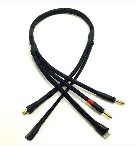 4S Pro Charge Cable, w/ Deans Battery Connector, Black