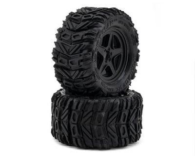 UpGrade RC Low-Pro BELTED Dirt Claw 2.8in All-Terrain Tireswith  5-Star Wheel 2pc