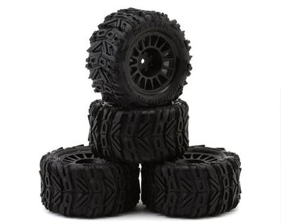 UpGrade RC Dirt Claw Pre-Mounted BELTED Tires for ARRMA Granite Grom 4pc