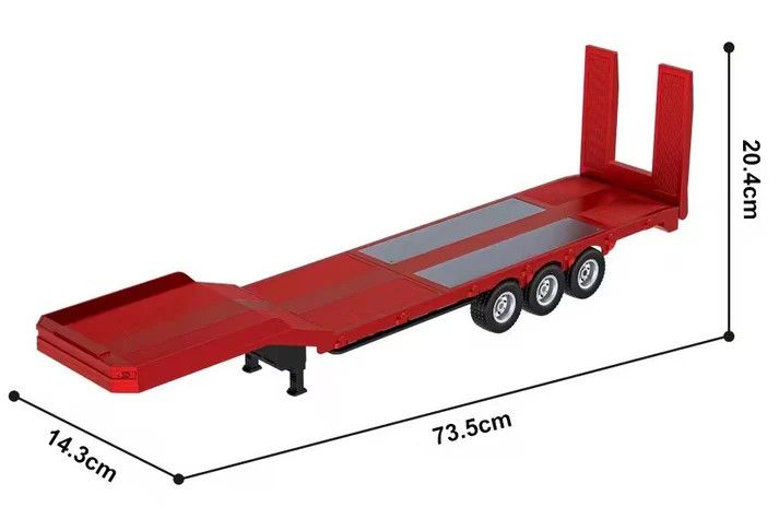 RC Pro 1/18 RC Platform Semi Trailer