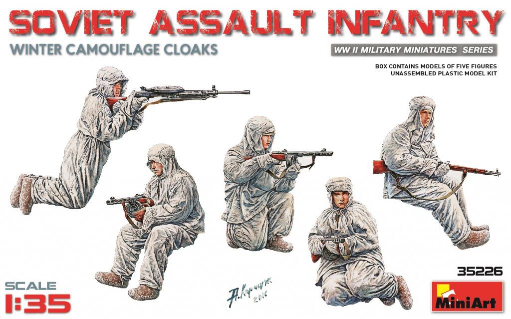 Miniart 1/35 Soviet Assault Infantry Winter