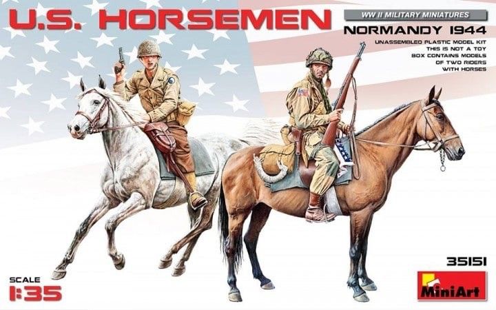 Miniart 1/35 US Horsemen Normandy 1944